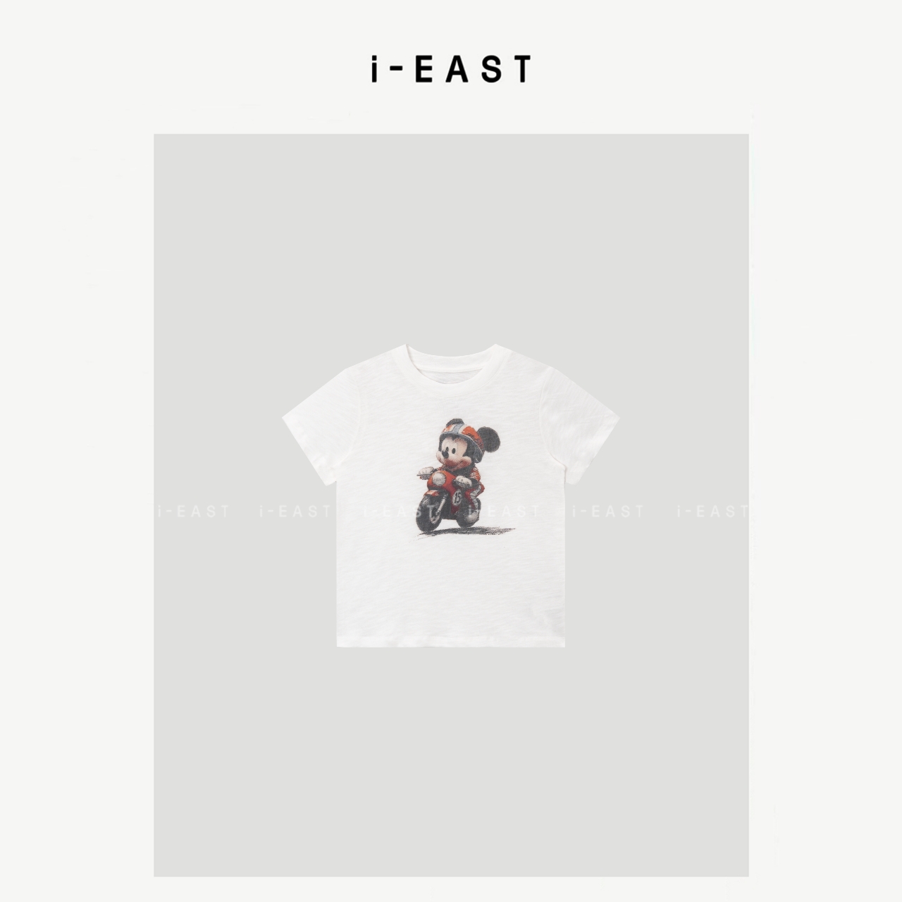 i-EAST NN 米奇出行~秋冬百搭时尚短袖米奇T恤上衣-5D SY9819