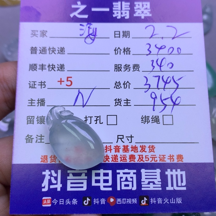 翡翠颈饰未镶嵌海****行