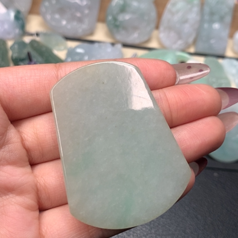 【闪购商品】翡翠颈饰未镶嵌无事牌吊坠