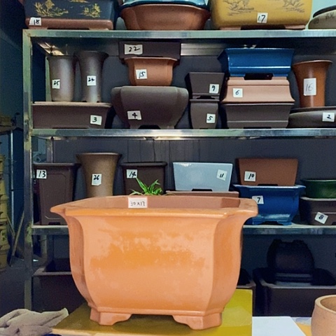 红陶宜兴紫砂花盆