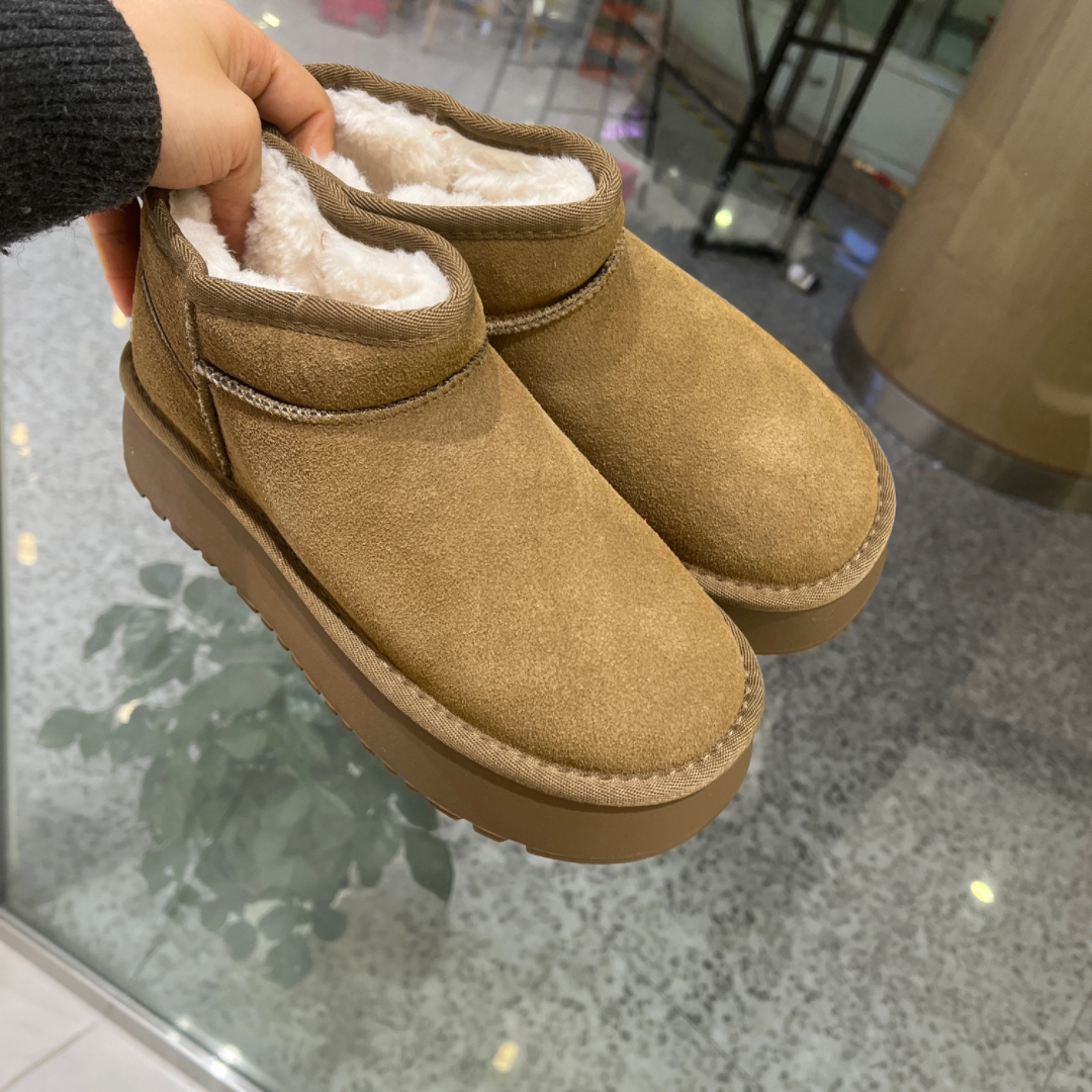 轩轩家【羚羊棕雪地靴】 经典款百搭时尚网红爆款显高舒适雪地靴