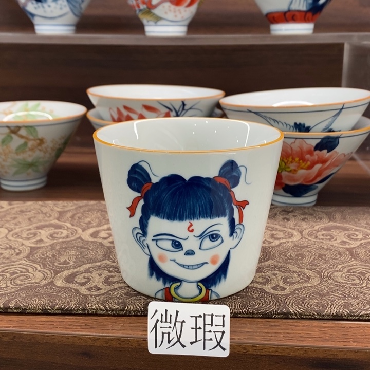 釉下老陶泥手工绘制