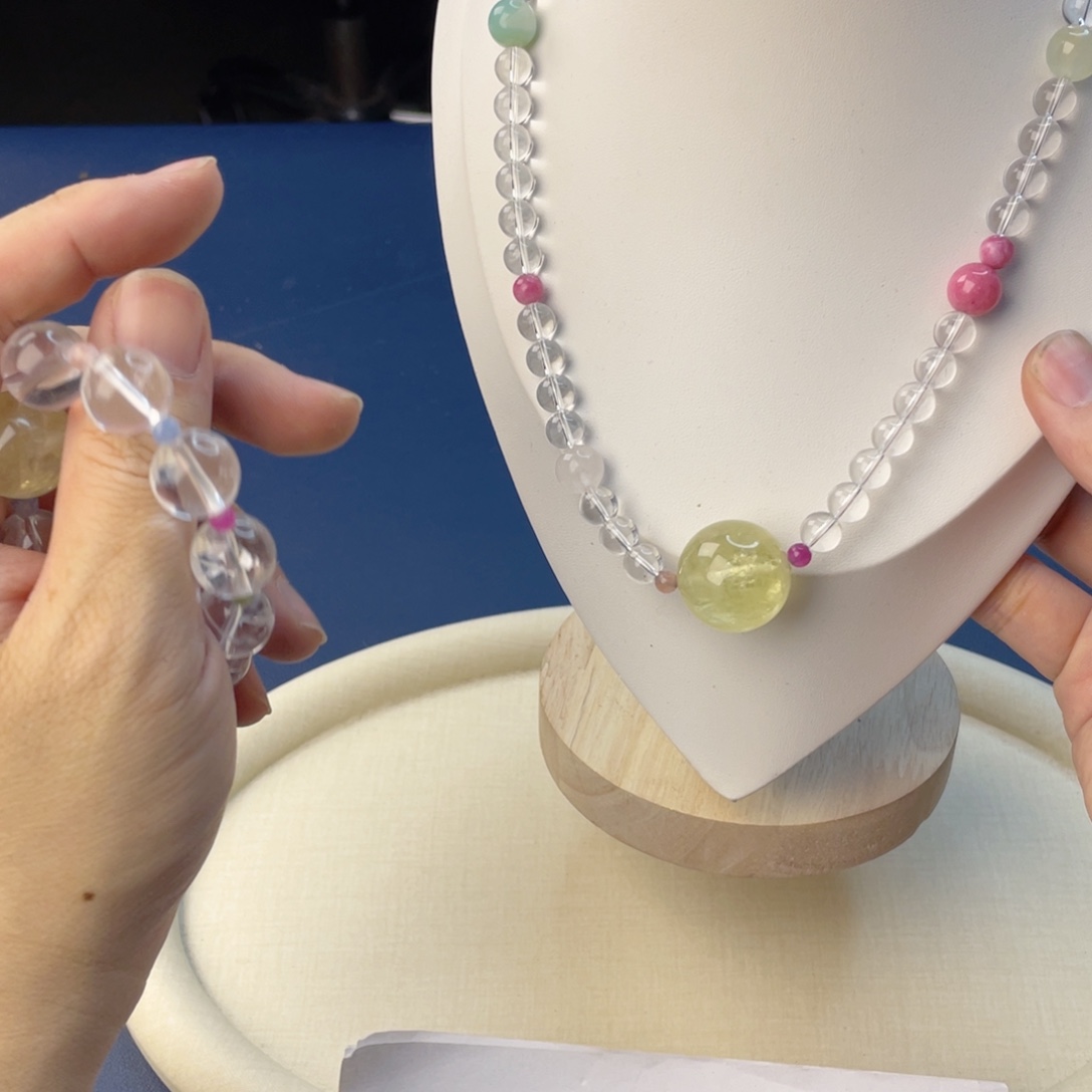 水晶手链银S925镶嵌