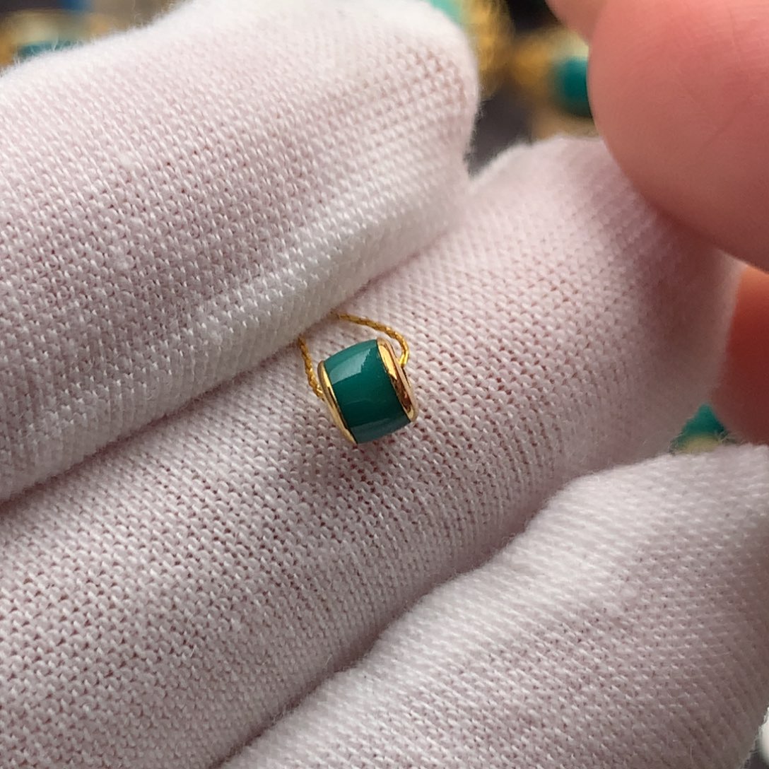 绿松石18K金镶嵌发饰