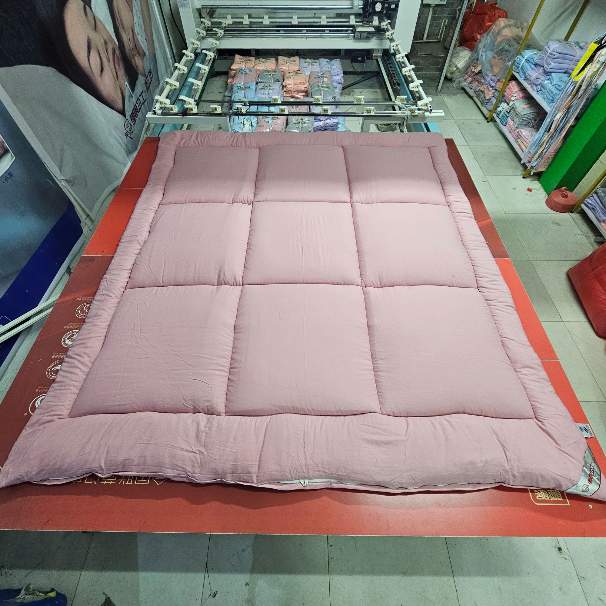 新疆棉花被高密度混纺棉包布被绗缝棉花被子透气絮垫被盖被棉冬被