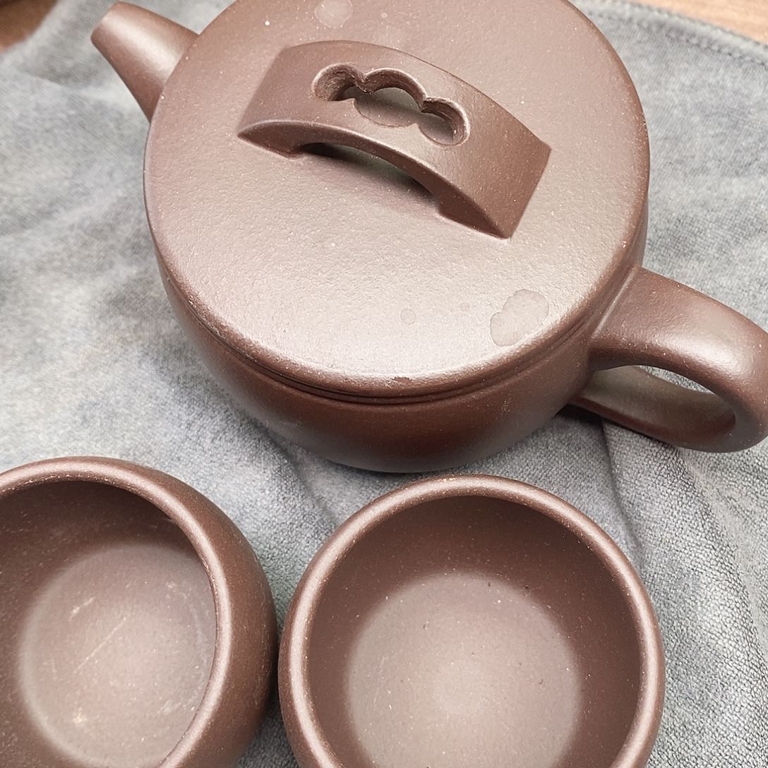 紫泥茶壶乐*老紫泥汉瓦壶