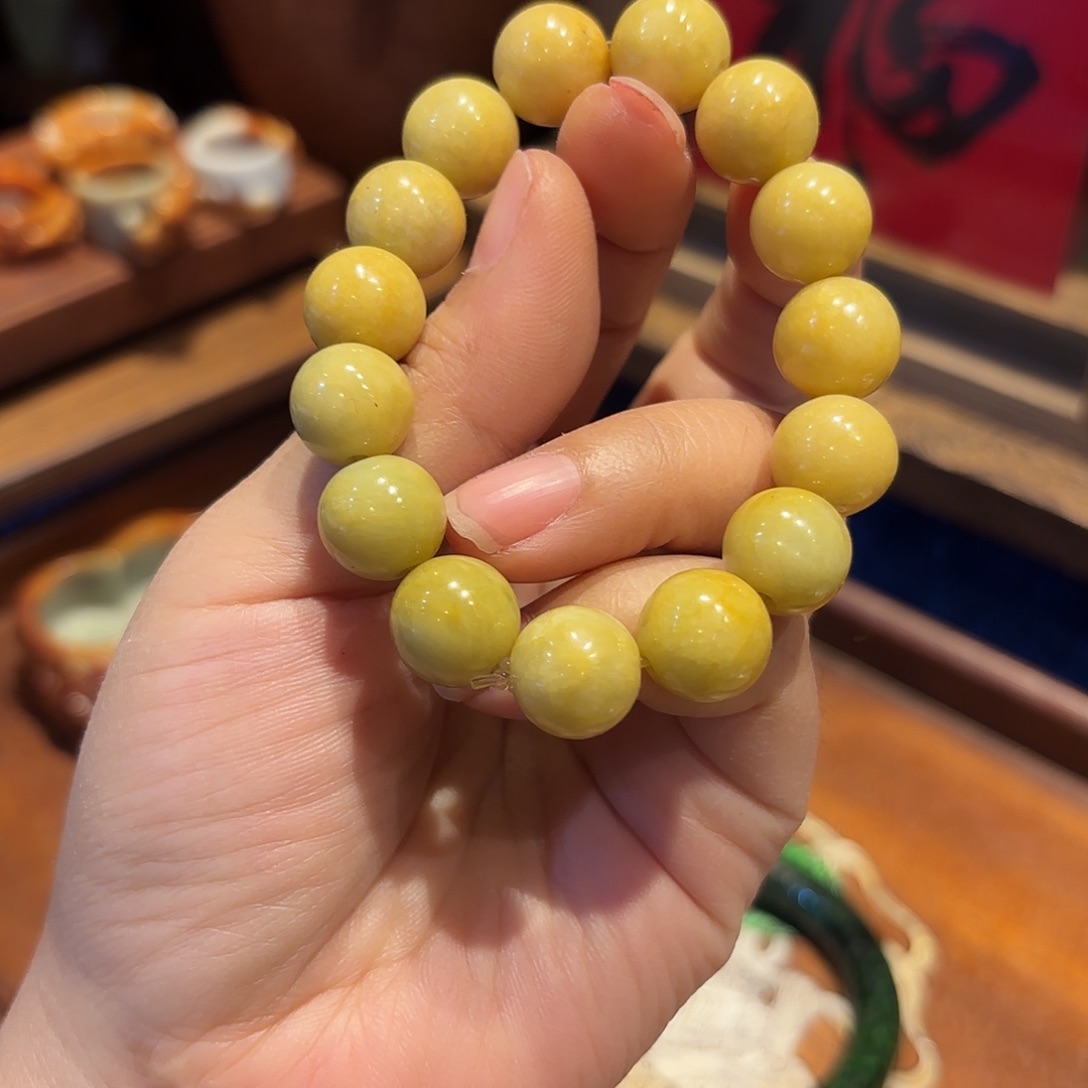 翡翠手链未镶嵌原创