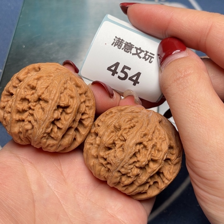 文玩核桃把件粗筋44.454