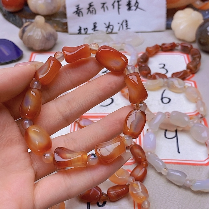 【闪购商品】未镶嵌玛瑙/玉髓珠宝半成品苦**来