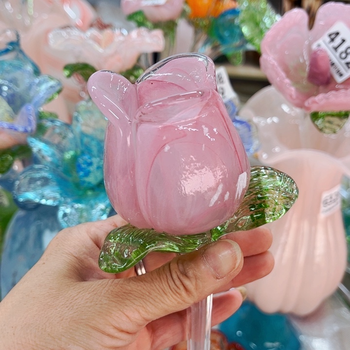 琉璃粉玫瑰 家悦花瓶摆件