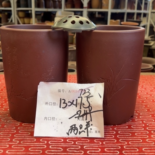 紫砂花盆紫紫砂盆