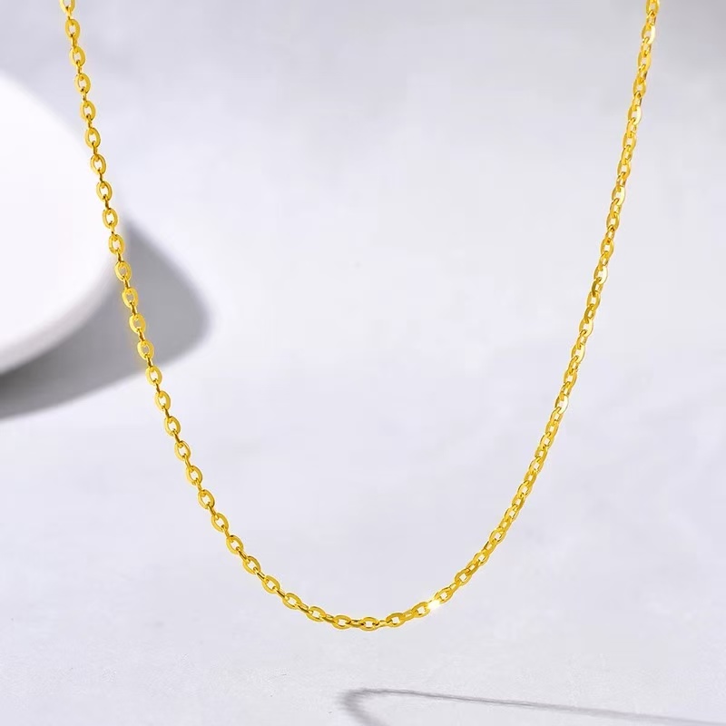 足金999”O“字项链WH1348