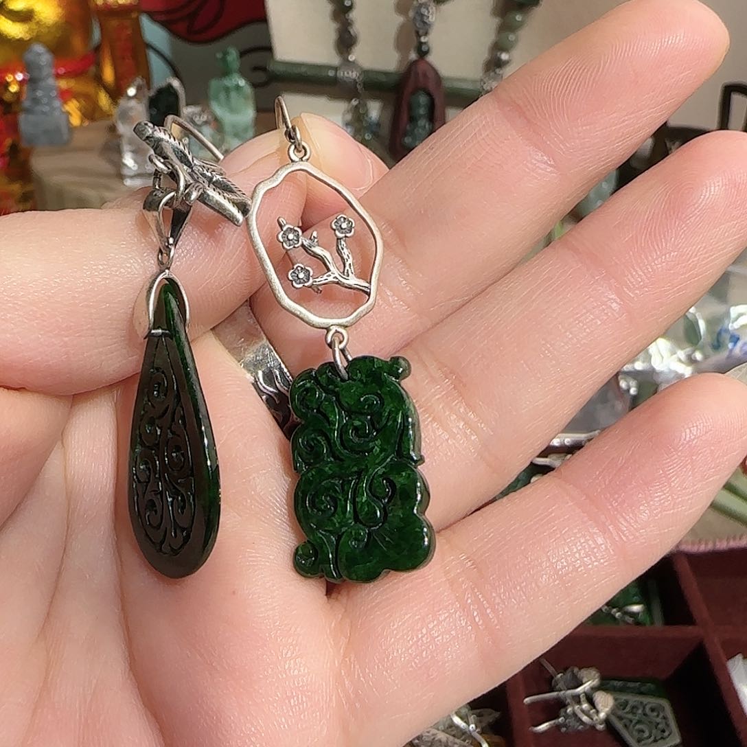 未镶嵌翡翠耳饰❤️***未镶嵌翡翠耳饰