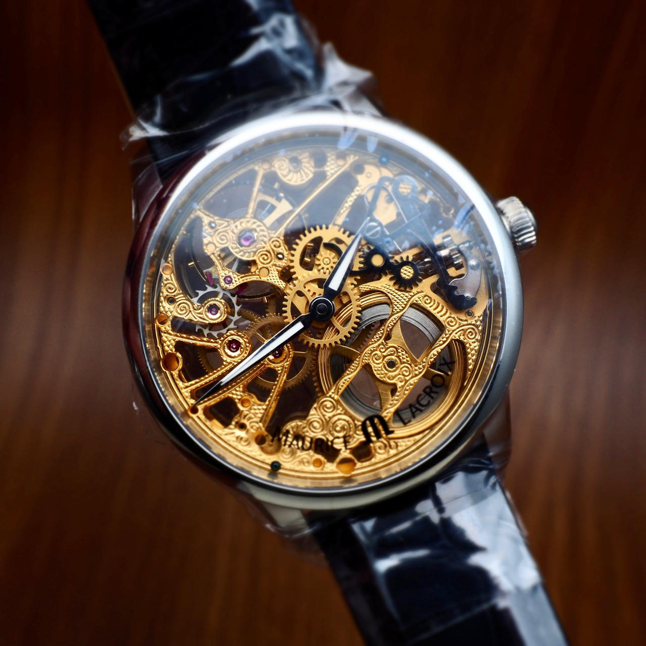 99新 MAURICE LACROIX/艾美表 钢表/表径43mm /手动机械 /6826250