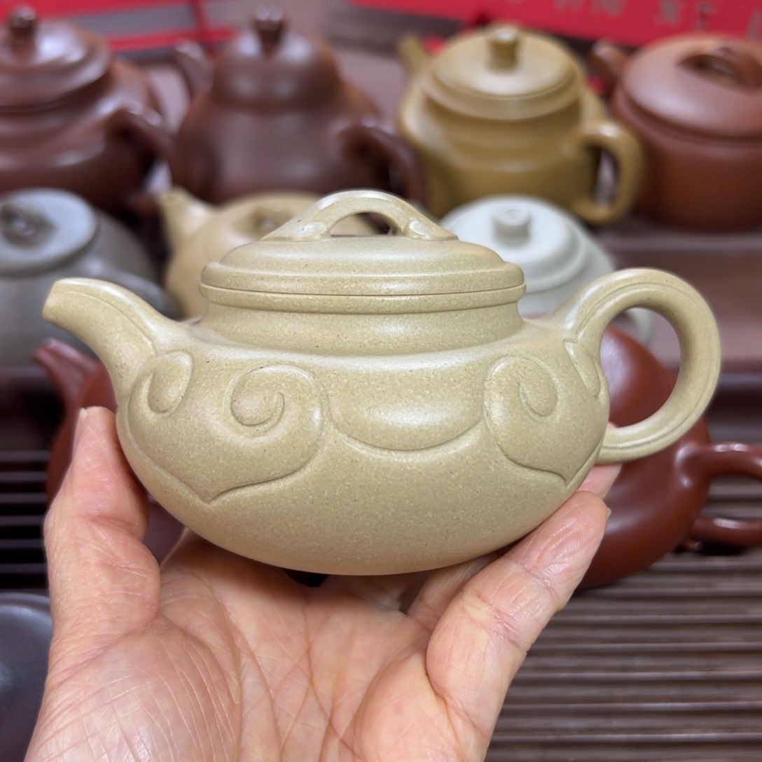 本山绿泥茶壶本绿 仿古如意 220cc