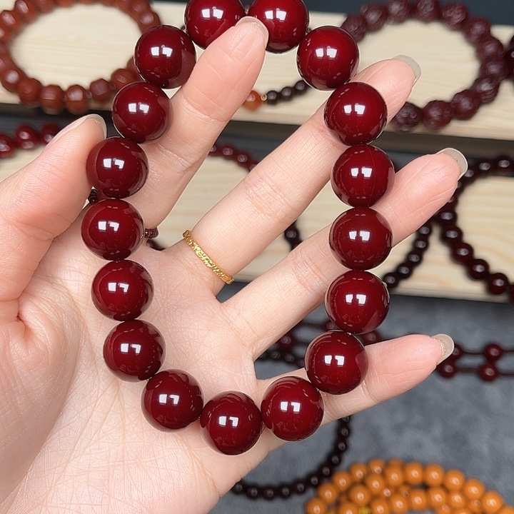 我****?猴头手串毕业款正圆光珠14+