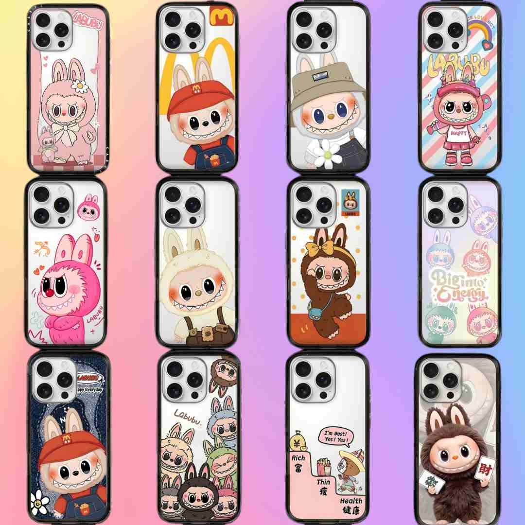 新款新壳体c家泡泡玛特拉布布卡通适用苹果iPhone系列防摔手机壳