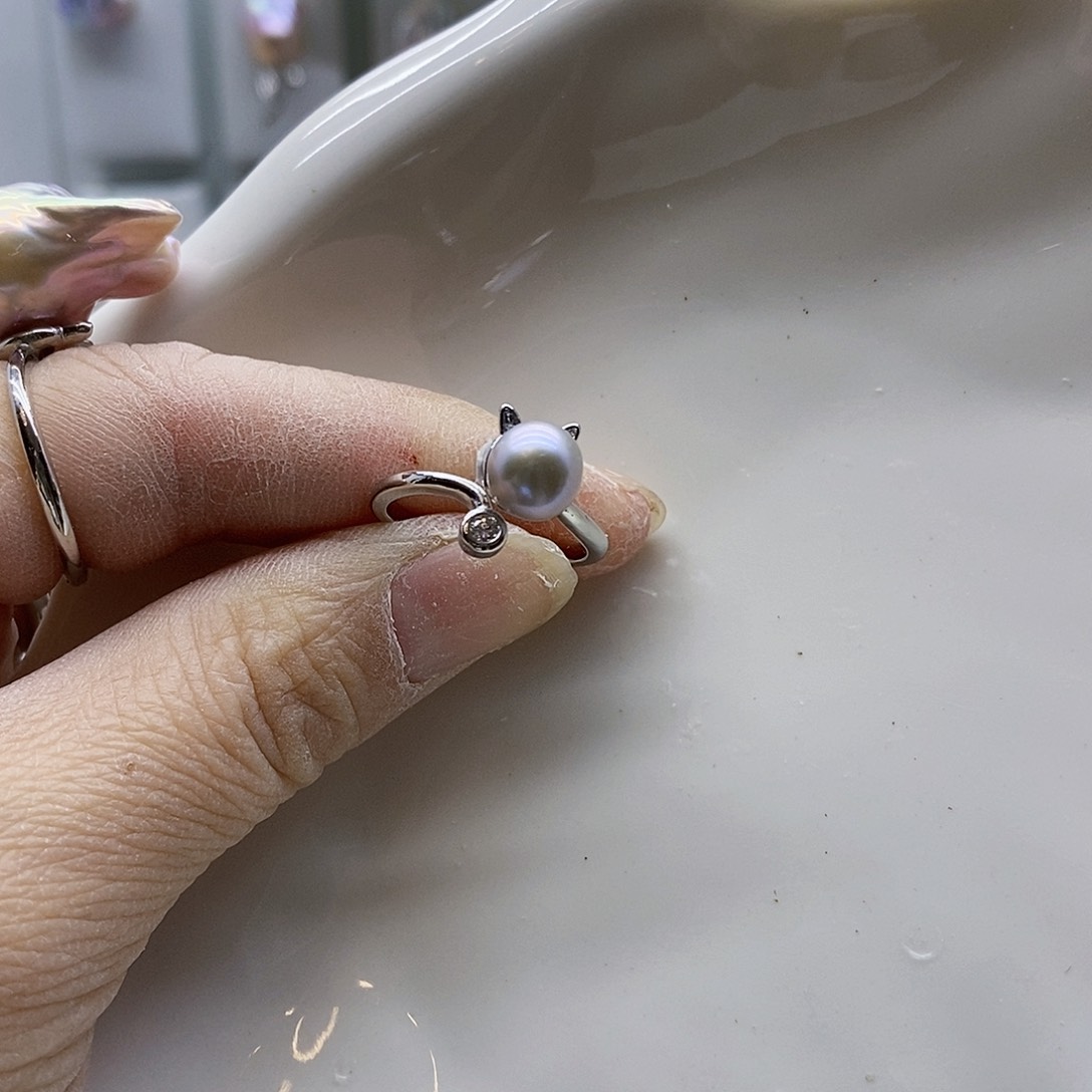 颈饰合金淡水珍珠