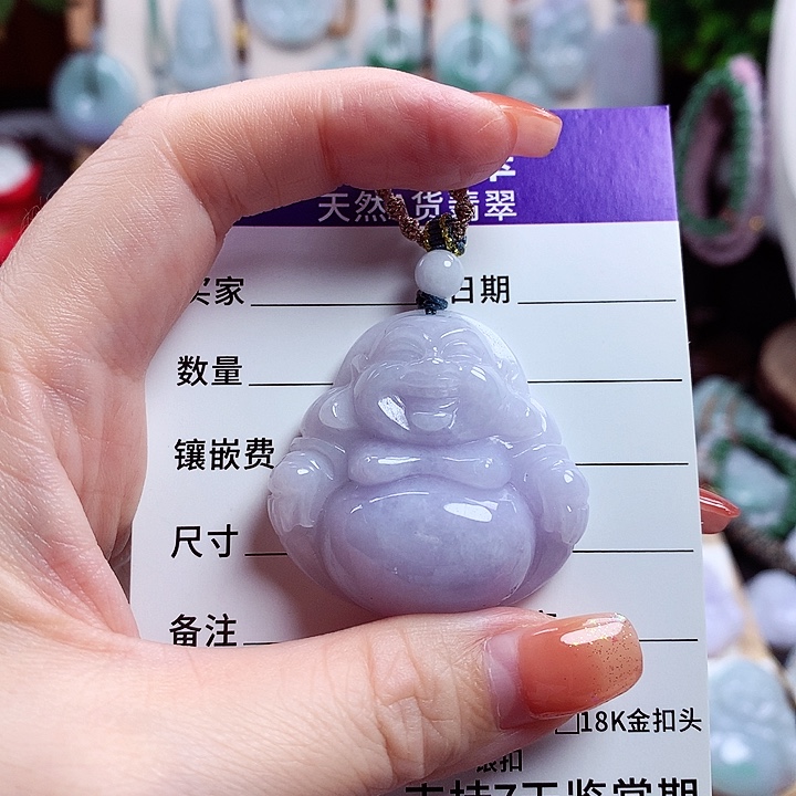 颈饰未镶嵌翡翠佛公05