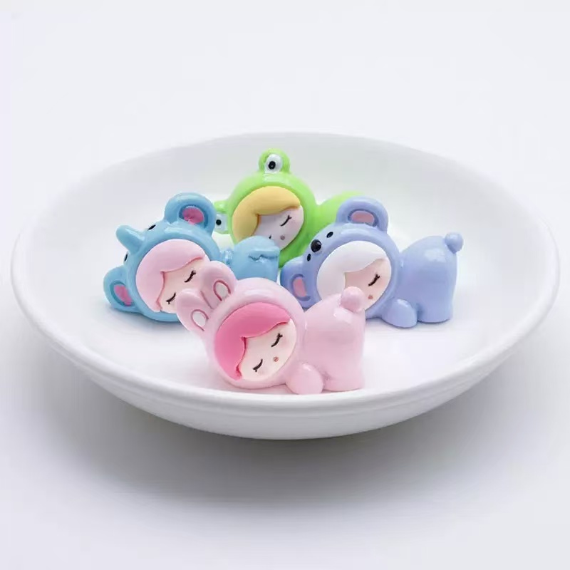 【睡眠娃娃】九宫格萌粒对对碰树脂潮玩DIY摆件