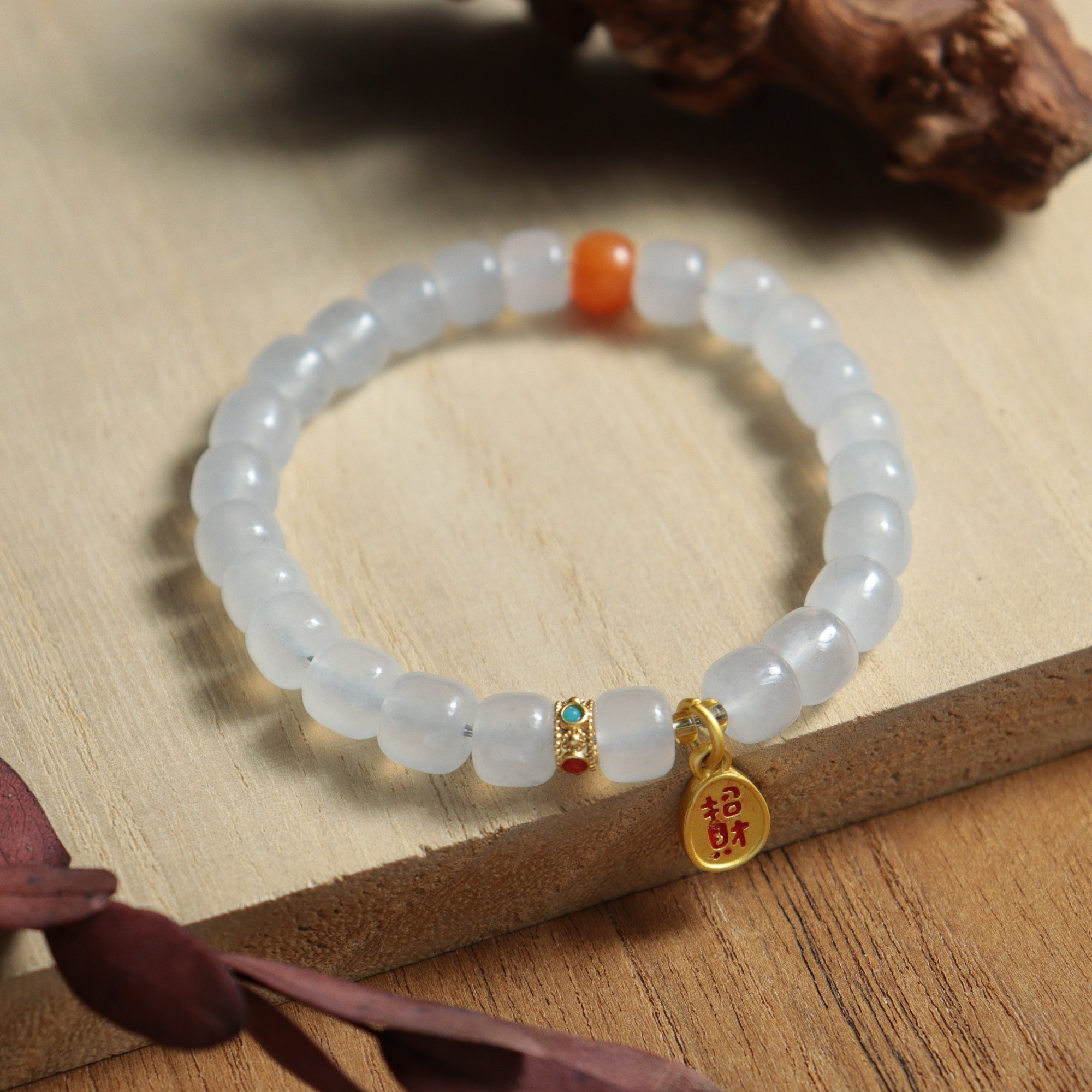 金丝玉高冰透高品质手串时尚手链