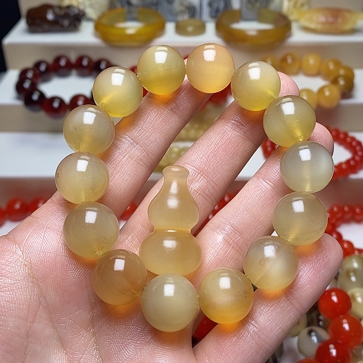 水***J石英石纯铜手串手链