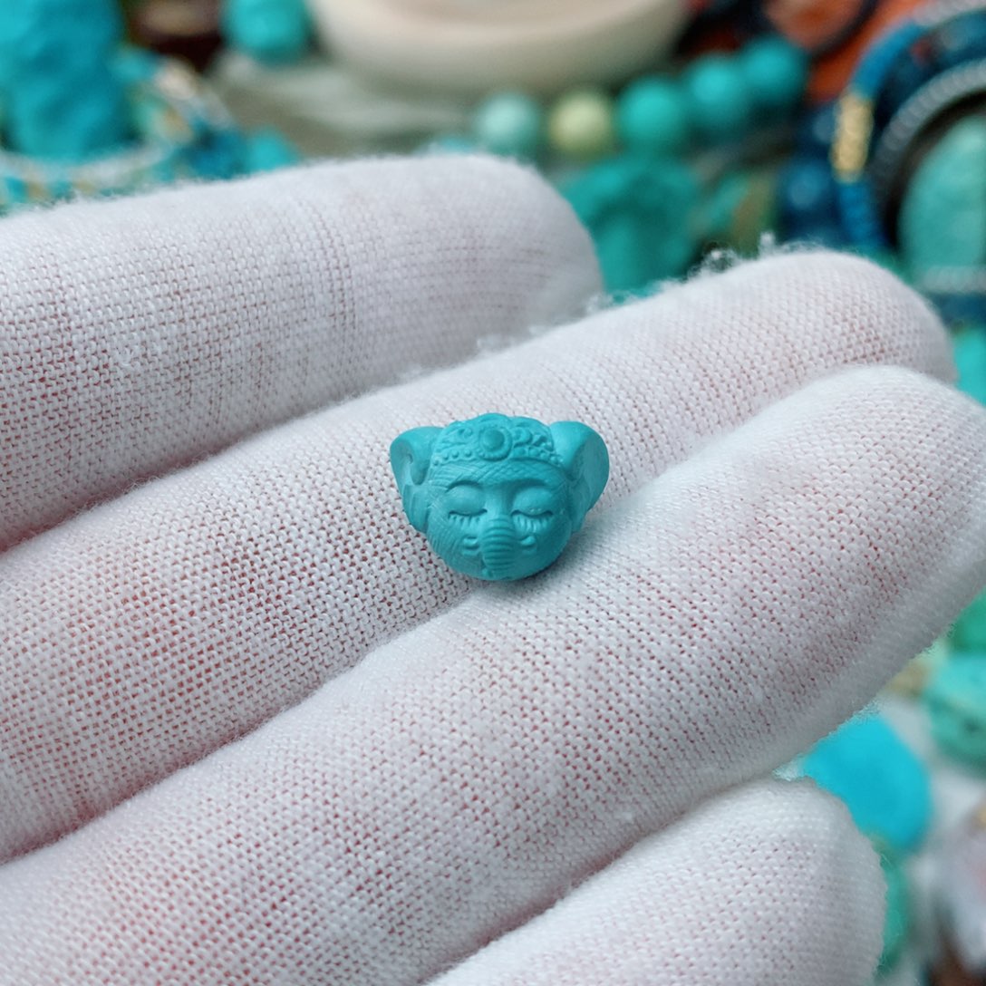 绿松石未镶嵌珠宝半成品