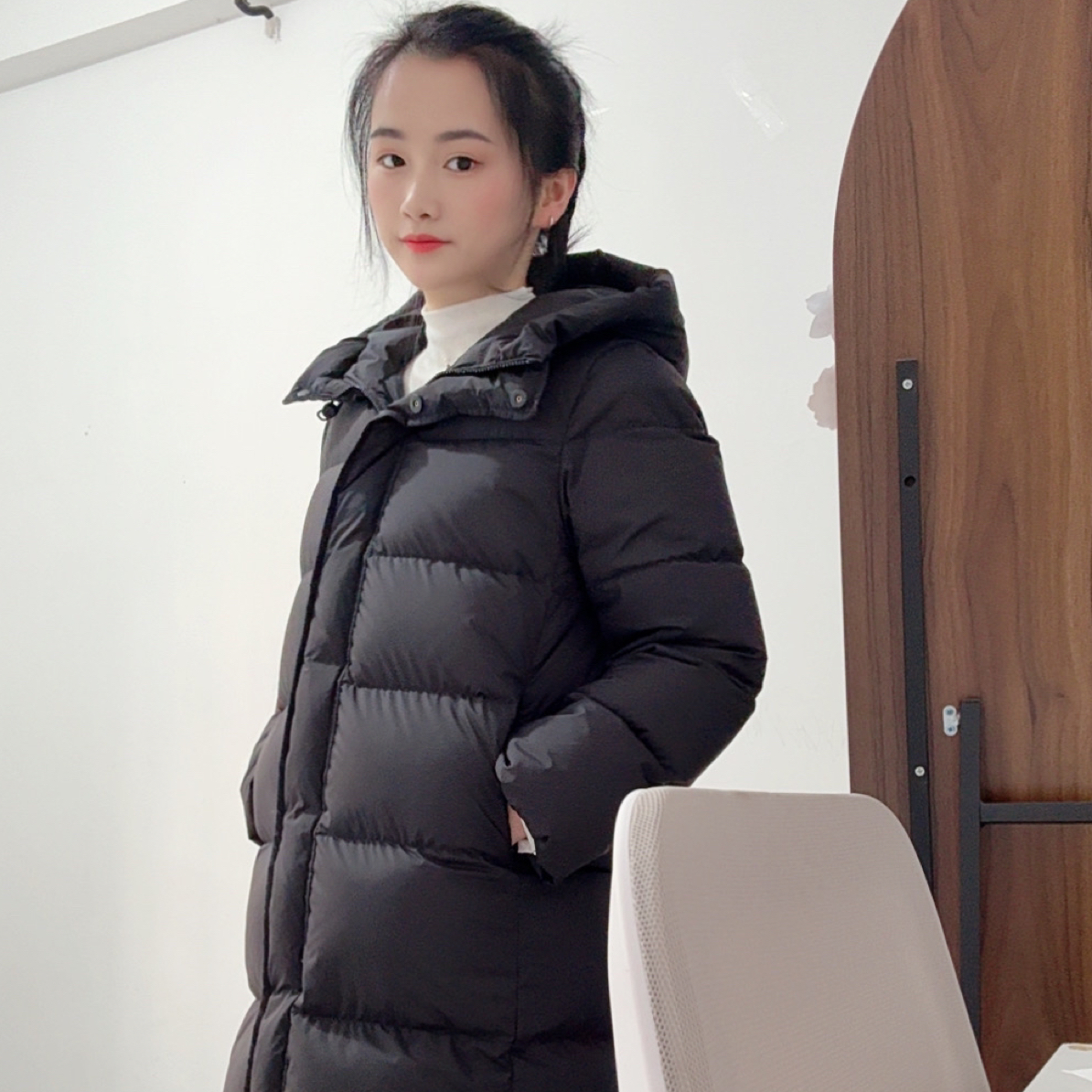 帆宝妈咪2025年新款冬季鹅绒服长款厚款