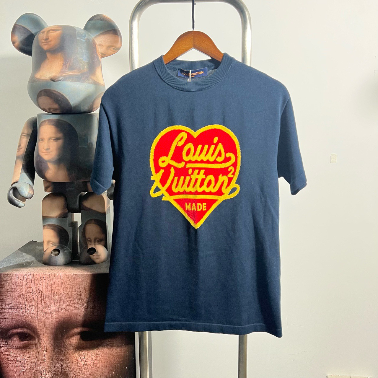 99新 LouisVuitton/路易威登 99新 Lv爱心nigo针织短袖尺码：XS