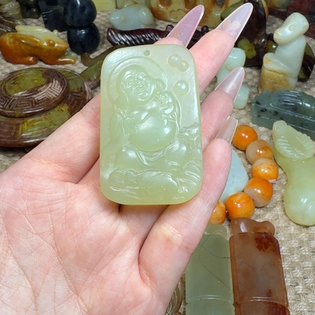 白玉菩提吊坠挂件