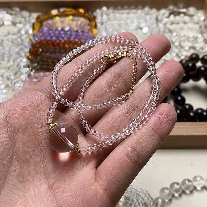 非金属卡15mm锁骨链 