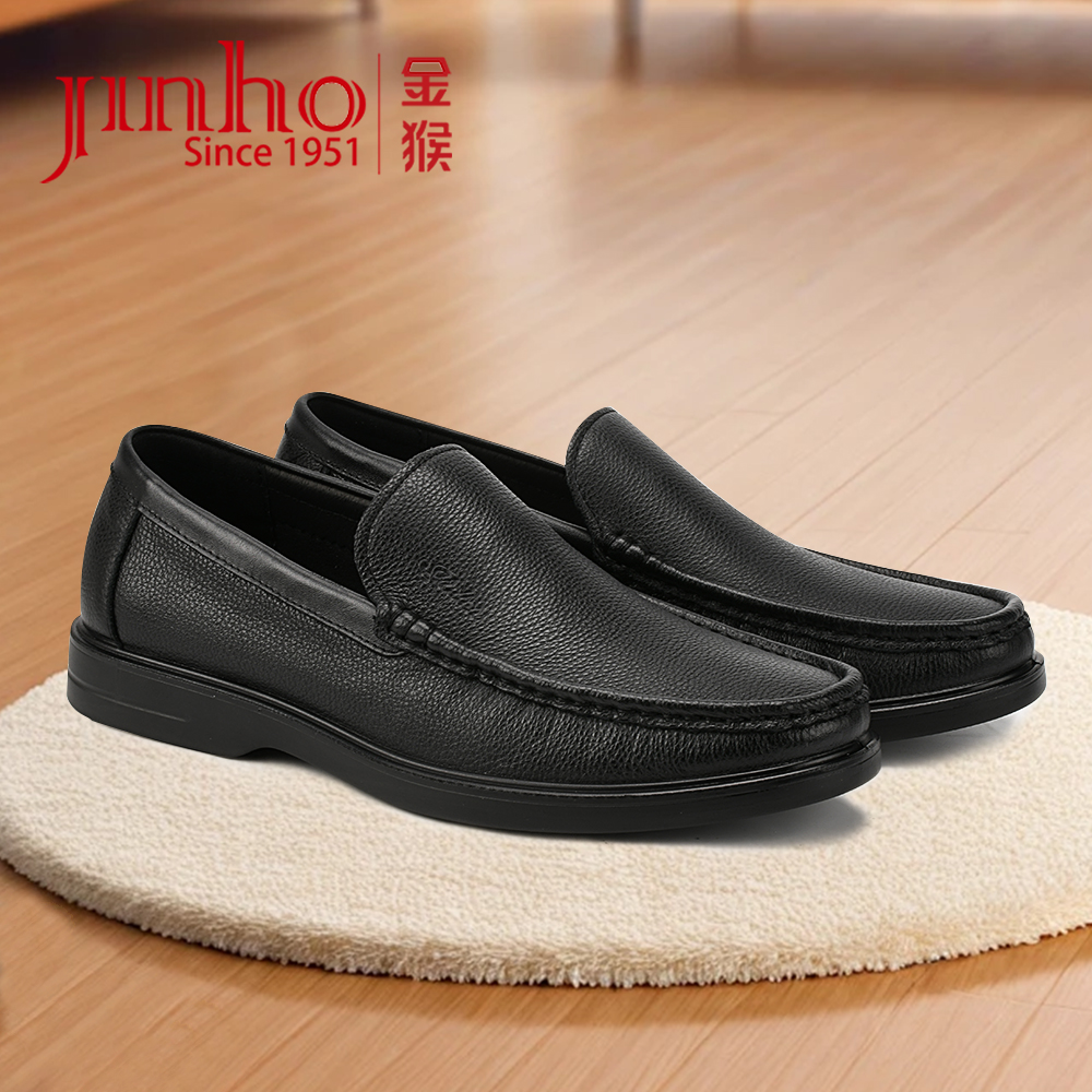 Jinho/金猴透气真皮舒适时尚百搭软底男皮鞋男士单鞋2801423A/B