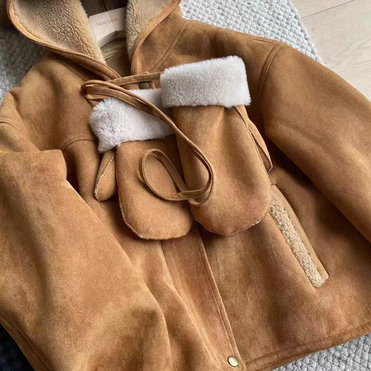 冬季可爱风羊毛保暖手套