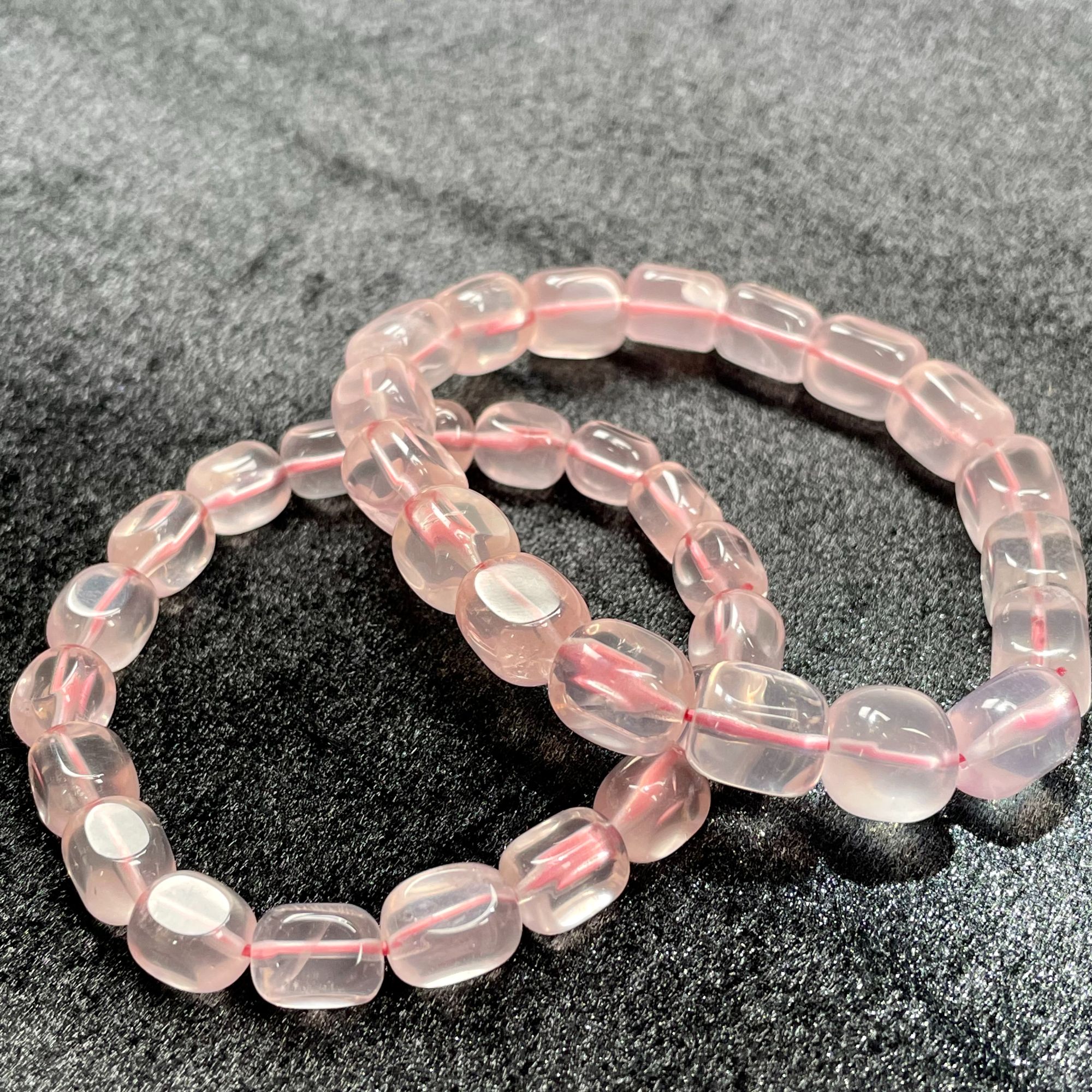 天然柱体粉水晶异形手串百搭款克12多样性发其一