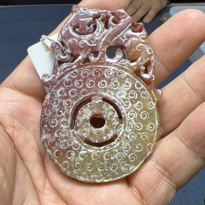 和田玉把件未镶嵌亮*