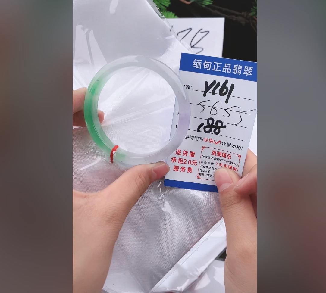 Y161【正品 缅甸翡翠】实物以直播间为准微色差