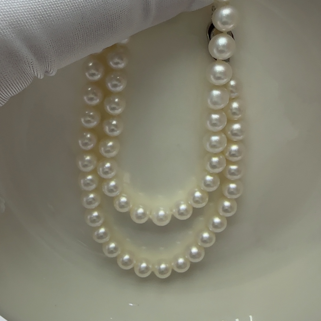 淡水珍珠颈饰未镶嵌7-8正圆无暇