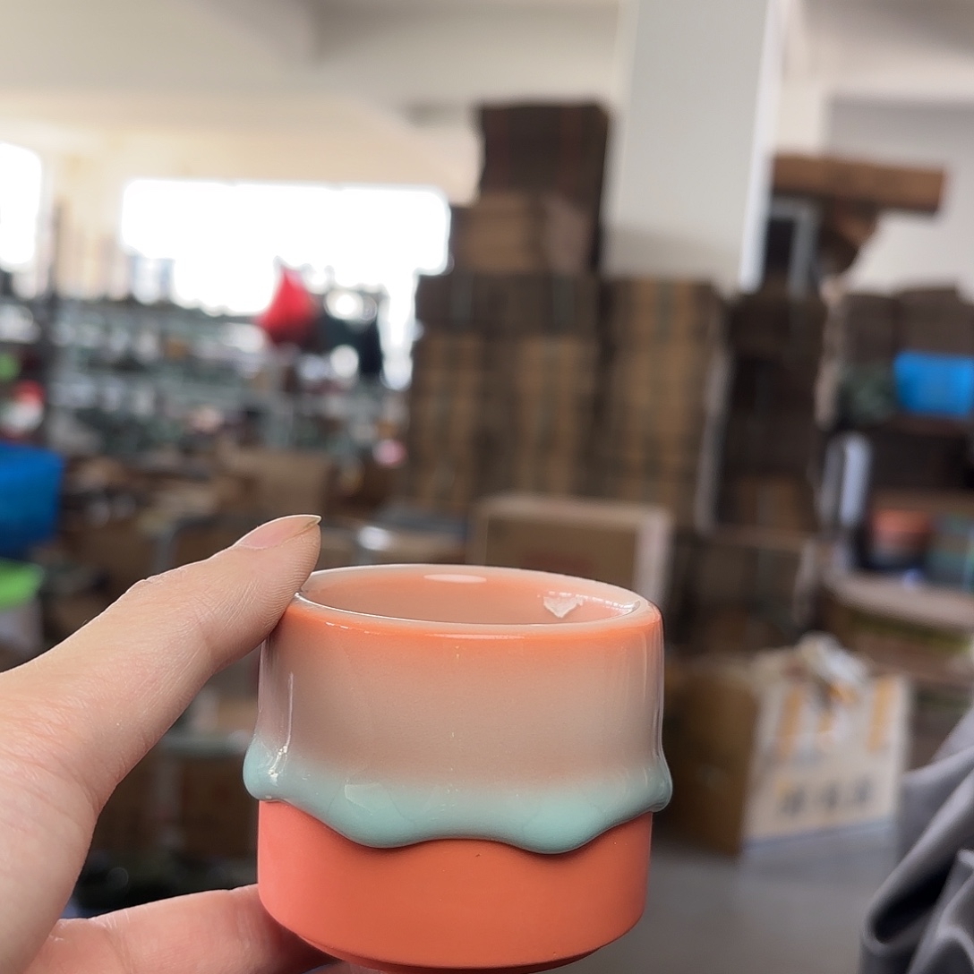 龙泉云间青瓷小米茶器