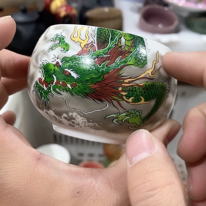 陶瓷茶具全部清清完回家过年