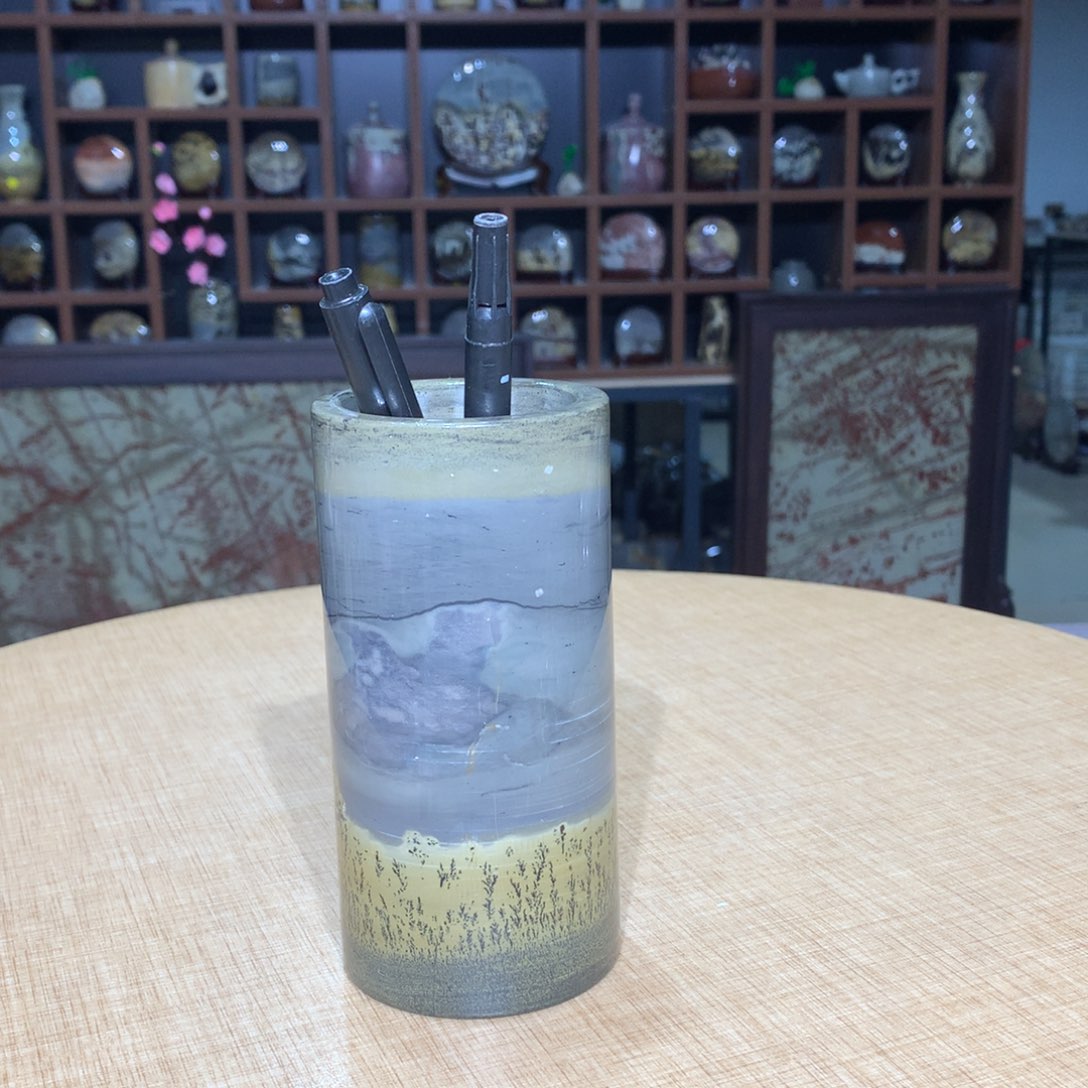 紫砂，广西国画石摆件，收藏观赏