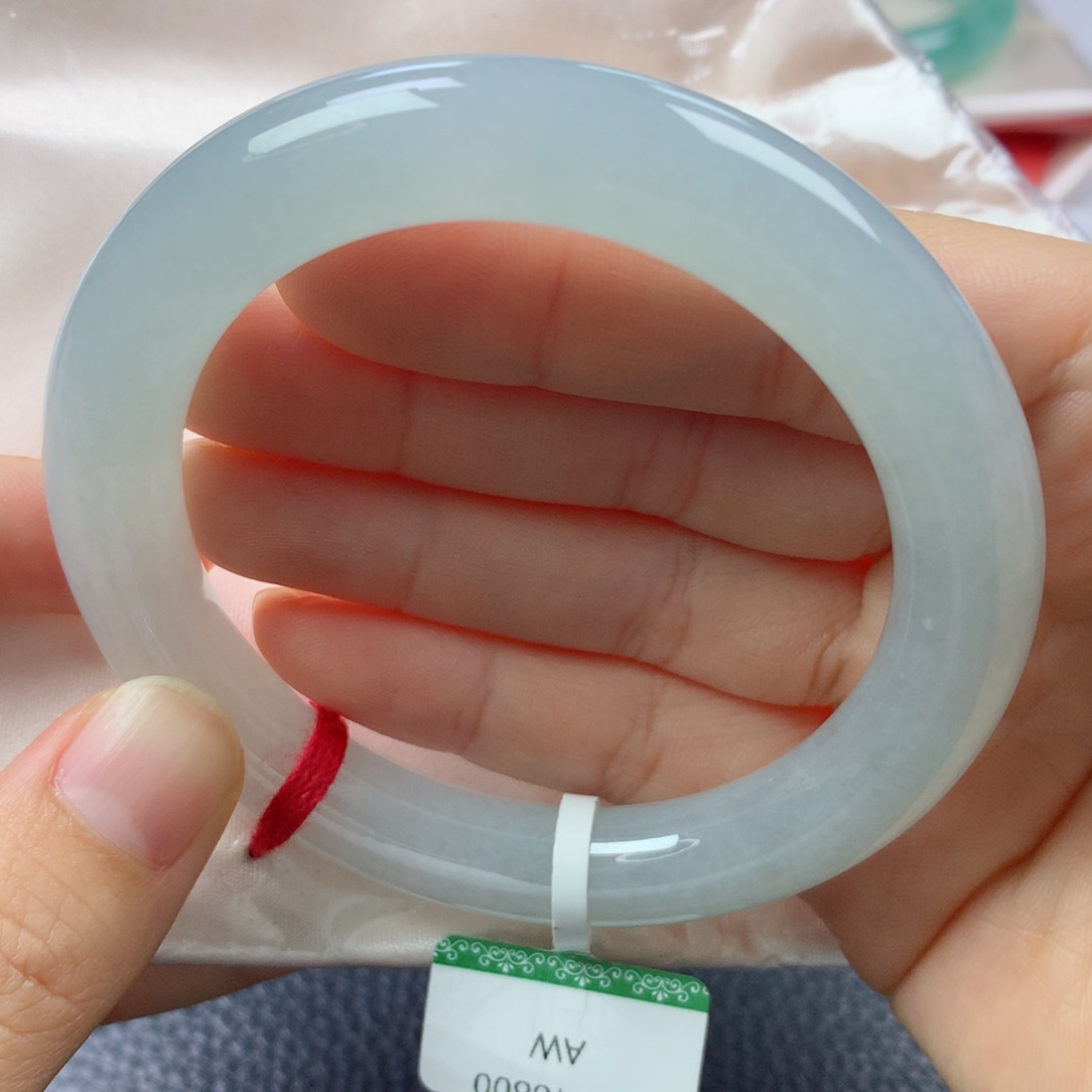 未镶嵌手镯翡翠缅甸天然翡翠A货55.7圆