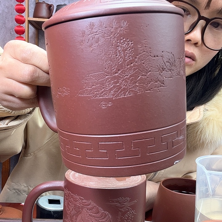 紫砂茶杯原矿紫砂杯