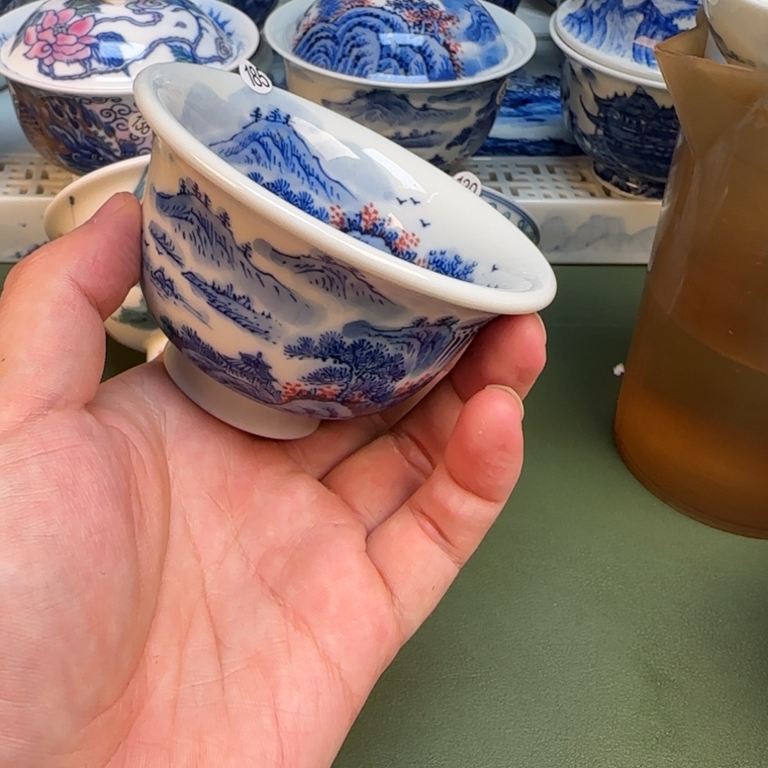 彦祖纯手工手绘茶具185