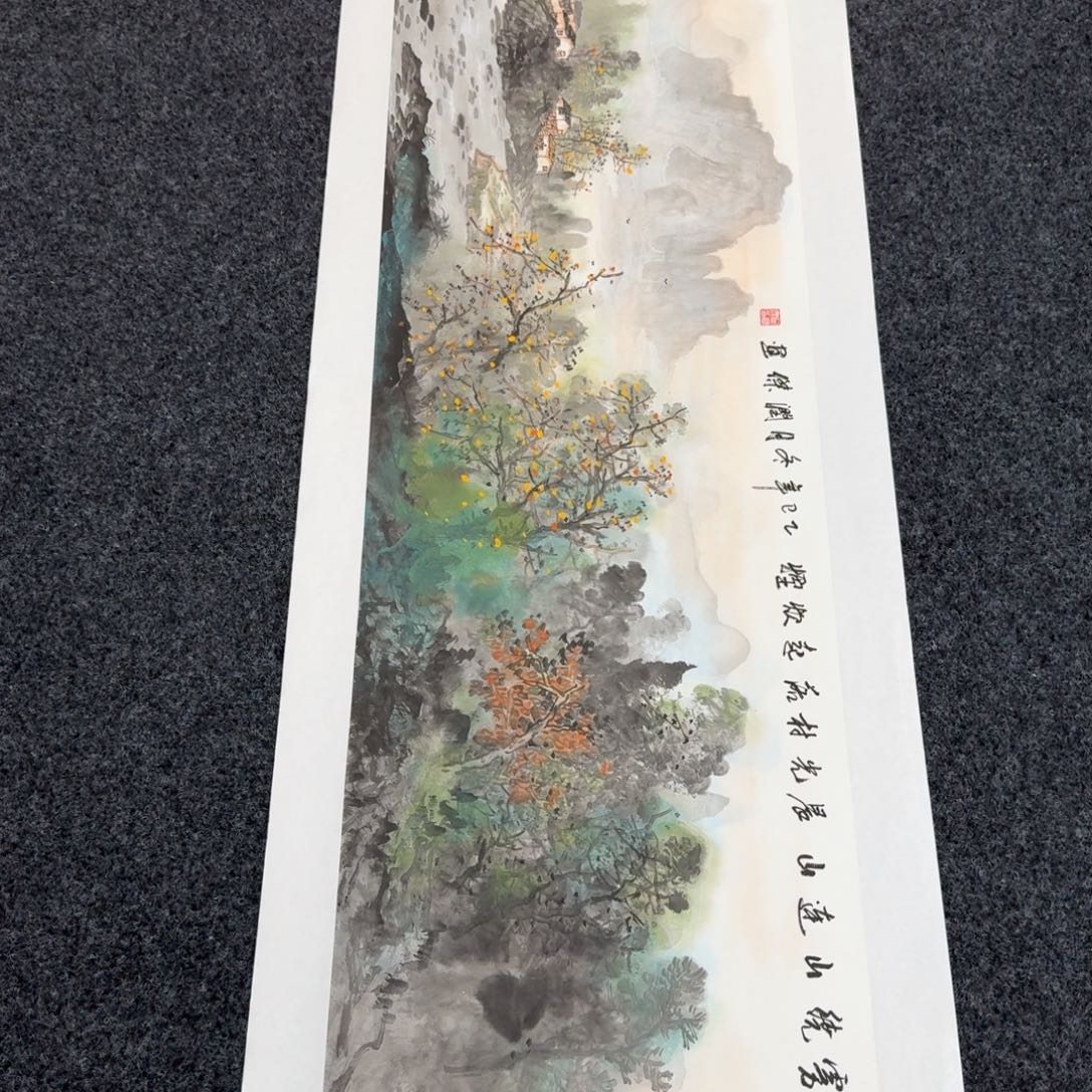 国画国画作品山水花鸟纯手绘