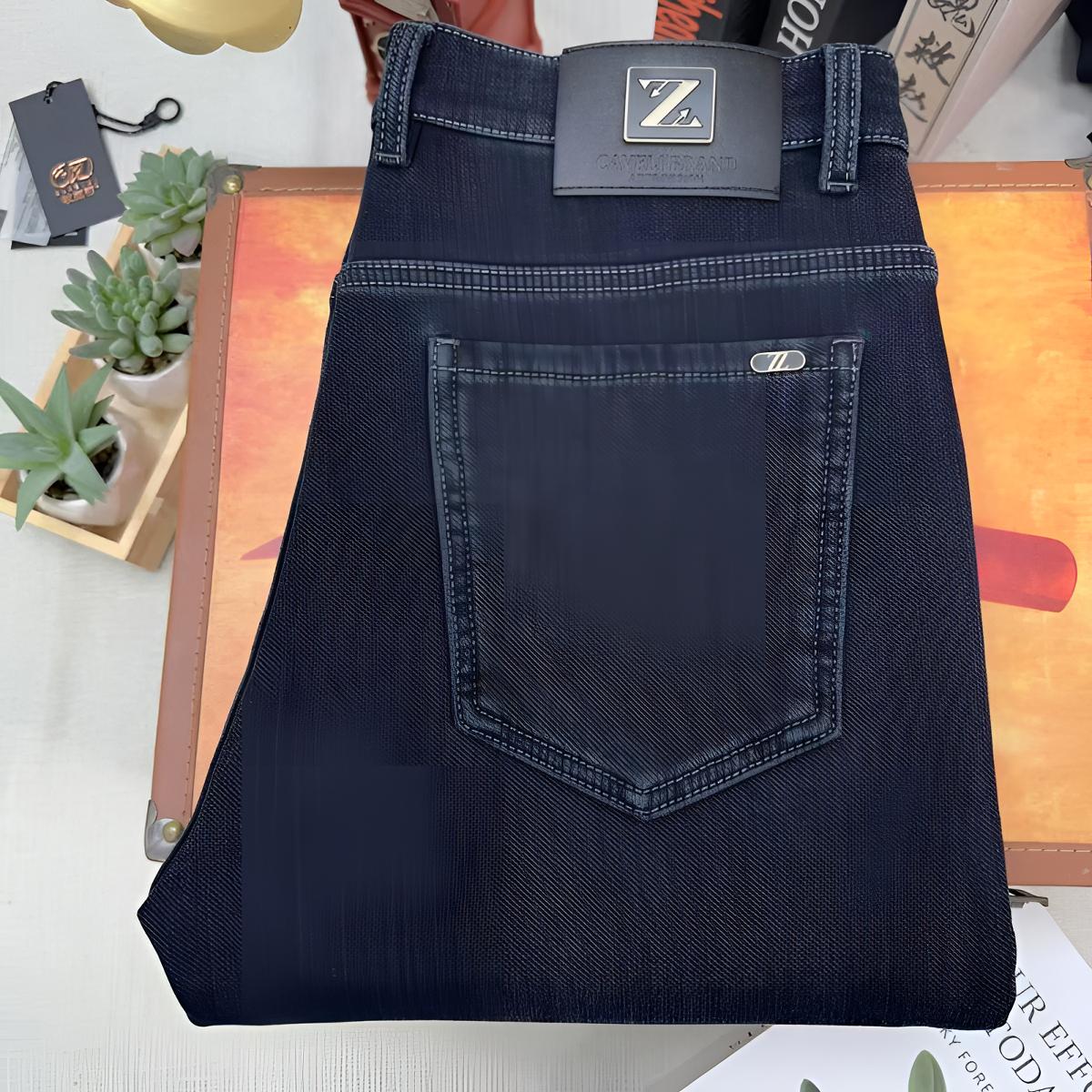 【加绒保暖】轻奢休闲男士牛仔裤长裤百搭修身直筒加厚款冬季裤子