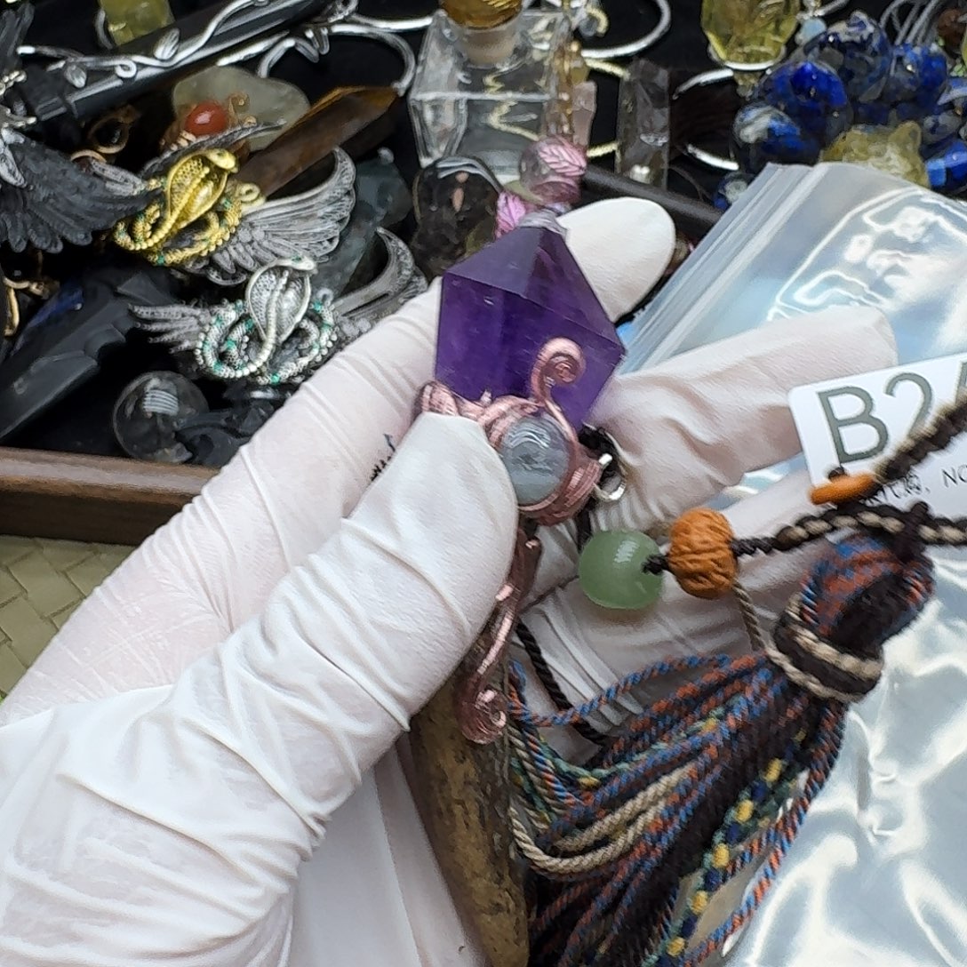 槿***n颈饰未镶嵌烟晶26