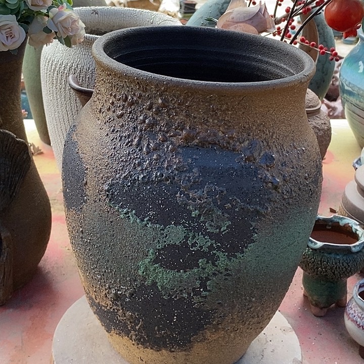 紫砂花盆瑕疵20.31花盆无孔