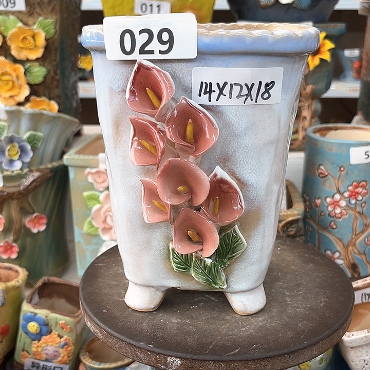 紫砂花盆粗陶材质多肉花盆