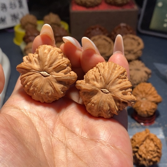 文玩核桃把件36白狮子