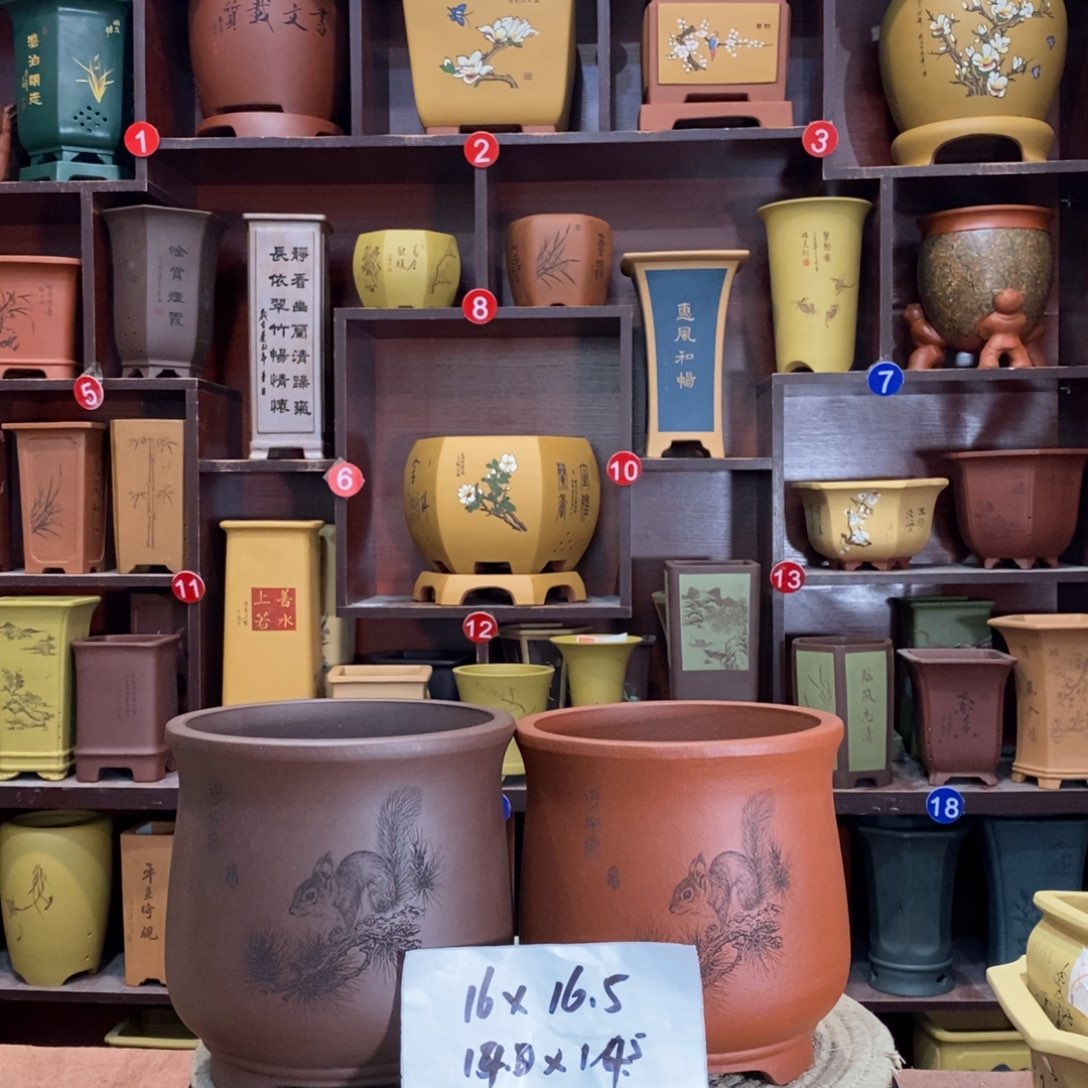 紫砂艺术紫砂花盆